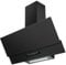 electriQ 90cm Angled Chimney Cooker Hood - Matte Black