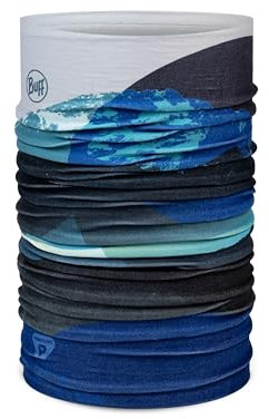 Buff®| ThermoNet® Multifunktionstuch Männlich Weiblich Erwachsene, Warm, Komfortabel, Recycelte Materialien, Leicht, Atmungsaktiv, Wärmedämmung, Schnee, Einheitsgröße, Blau