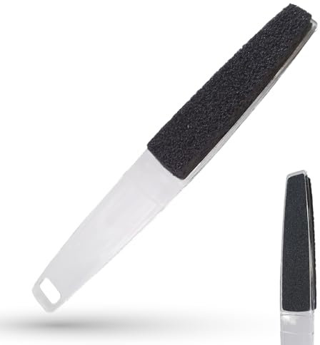 LaRosa PUMICE SPA Vollflächiger Peelingschwamm – Schwarz mit Grober Textur