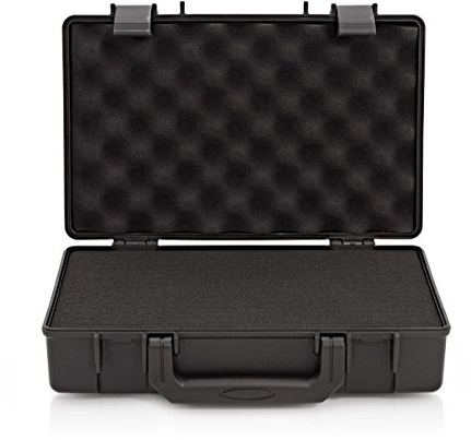 Gear4Music Robuster Koffer mit Pick & Pluck-Schaumstoff, 330 x 200 x 97 mm