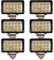 BRIGHTUM 6 X 45W LED Offroad Arbeitsscheinwerfer weiß 12V 24V Reflektor worklight Scheinwerfer Arbeitslicht SUV UTV ATV Arbeitslampe Traktor Bagger LKW KFZ (6 Stück)