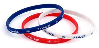 FFF 204990 Bracelets Mixte Adulte, Bleu/Blanc/Rouge