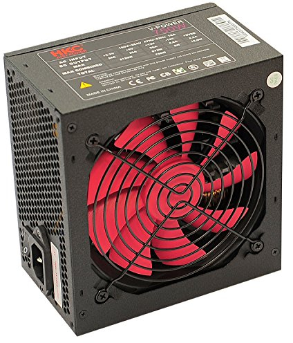 HKC® V-Power 750 Watt ATX PC-Netzteil, Schutzschaltkreise: OPP, OCP, OVP, SCP, 20+4pin Stromversorgung, PFC, leise, 120mm Fan (750 Watt)