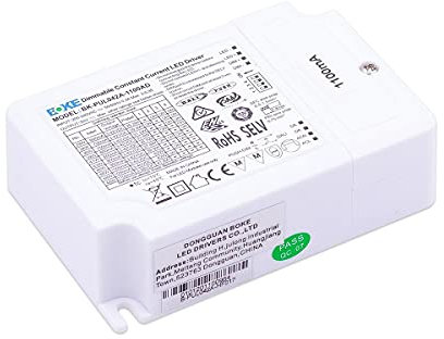 LED Treiber 42W 3-42V 0.6-1.1A IP20 dimmbar DALI / 1-10V / PUSH, BOKE BK-PUL042A-1100AD Konstantstrom CC