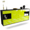 Dekati Sideboard Charleston hängend (180x77x35cm) Korpus anthrazit matt - Front Hochglanz Grün - Push to Open - Leichtlaufschienen