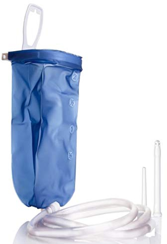 IRRIGATOR für Reise oder Zuhause komplett Set - 2 L - Irrigatorset aus Kunststoff - Darmspülung gegen Verstopfung - Einlauf kompakt - Einlauf-Set Darmspülung Darmreinigung Intimdusche