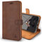 Snakehive iPhone 11 Pro Max Vintage Wallet || Genuine Leather Wallet Phone Case || Real Leather with Viewing Stand & 3 Card Holder || Flip Folio Cover with Card Slot (Brown)