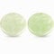 LEBQ 2 Pièces Support de Colle pour Cils Pierre de Jade Jade Palette Adhésive en Pierre de Jade Palette Faux Base de Cils, 2 Pouces