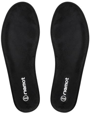 riemot Solette Memory Foam Uomo Donna, Soletta Scarpe per Stivali da Lavoro e Scarpe da Passeggio, Sport Solette per Assorbimento Degli Urti e Ammortizzazione, Comfort, Soffice - Nero 40 EU