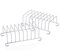 Yardwe 2pcs Toast Bread Rack Holder 8 Slice Holes Stainless Steel Tool Cooling Grid Bread Rack Rectangle Air Fryer Accessories Organizer