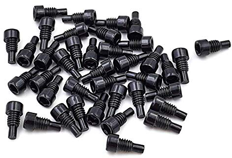 ONIPAX Schrauben für Fahrradpedale, M4 x 8 mm, Schwarz, 40 Stück pro Tasche