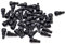 ONIPAX Schrauben für Fahrradpedale, M4 x 8 mm, Schwarz, 40 Stück pro Tasche