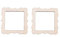 TOSSPER 10pcs Unfinished Holz Bilderrahmen, Mini-bilderrahmen-Form-stück Craft Schmuck-verzierung Für DIY