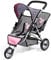 Bayer Design 39166AA Landau Jumeaux pour poupée, Poussette Tandem Double Jouet, Bleu, Rose, Licorne