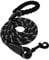 Reflective Dog Rope Lead With Padded Handle - Multiple Size & Colour Options (Standard - 1m Length, Black)