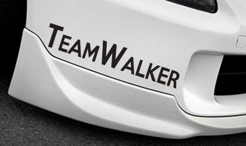 myrockshirt 2X Team Walker Paul 15 cm Aufkleber Autoaufkleber Sticker Decal JDM Tuning