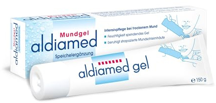 aldiamed Mundgel 150 g: Intensivpflege zur Befeuchtung bei trockenem Mund | Befeuchtet langanhaltend, beruhigt strapazierte Mundschleimhäute und schützt vor Austrocknung, enthält Schutz-Enzyme