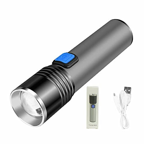 Aumude Linterna roja profunda multifuncional de la luz LED de 670nM USB contra el deterioro de la antorcha de la vista, linterna de la luz roja