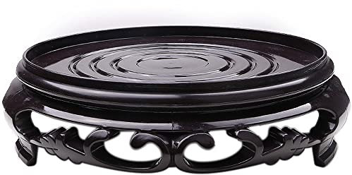 SEIWEI 1 base de pot de fleurs en plastique, forme ronde, pour jardin, intérieur et extérieur