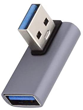 NFHK 10Gbps USB3.0 maschio a femmina estensione dati adattatore video basso profilo 90 gradi sinistra angolato tipo