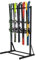 StoreYourBoard Freistehendes Ski-Regal für Garage, 5 Ski- und Stock-Organizer, Bodenständer, strapazierfähig, voll verstellbar für All-Mountain-, Breit-, Powder- und Backcountry-Skier
