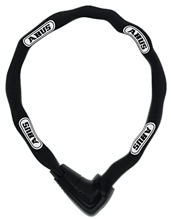ABUS Kettenschloss Steel-O-Chain 9808K – Fahrradschloss mit XPlus Zylinder zum Schutz vor Manipulation – ABUS-Sicherheitslevel 11 – 8 mm stark – 85 cm lang – Schwarz