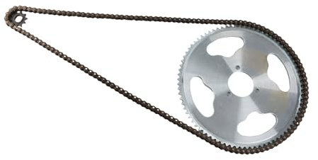 Chain and Sprocket Kit, 80T 25H 34mm 3 Holes10T H Hole 146 Links Chain Sprocket for 1020 Motor for Most Mountain Bikes, Road Bikes, Scooters, ATV