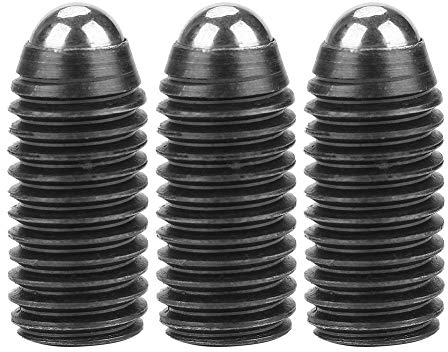 10 Stück M12 Gewinde Sechskant Stellschraube Kugelfedern M12X1.75 Sockel Karbonstahl Kugelfeder Kolben Set (M12 * 25 (10 STÜCKE))