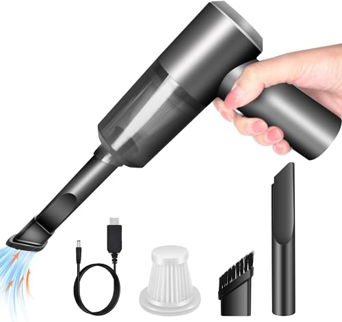 Nicoone Handheld Vacuum Cleaner,6000pa Cordless Car Hand Held Vacuuming,USB Mini Wet Dry Vacuum Cleaner for Home Pet Hair or car