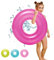 Aufblasbarer Schwimmringe für Kinder,76cm Rose Aufblasbar Schwimmreifen Wasserspielring,Schwimmring Luftmatratze Pool Spielzeug Wasserspielzeug Ring für Jungs Mädchen Sommer Pool Sandstrand Party
