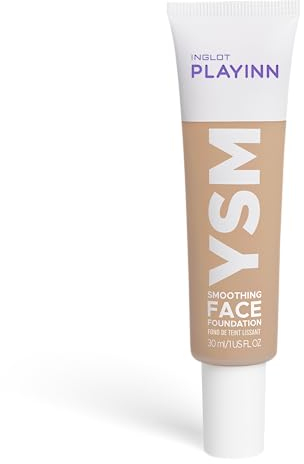 Inglot Playinn YSM Creme Foundation Flüssiges Make-Up, Hautton-Anpassung Foundation, Natürliches und Mattes Aussehen, Seidige Glätte, für Jeden Hauttyp, 30 ml : 40