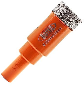Broca Diamantada en Seco - BGTEC 1pc 4/5 20mm Sierra de Agujero para Granito, Mármol, Mampostería, Hormigón, Azulejo/Cerámica, Vidrio, Plástico Duro, Kit de Brocas Diamantadas con Soldadura en Vacío