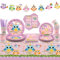 Obussgar Eule Geburtstag Party Dekoration - Niedliche Eule Thema Party Zubehör einschließlich Banner, Teller, Servietten, Tischdecken für Kinder Geburtstag - Serviert 20 (A)
