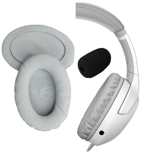 V-MOTA ROG Strix Go Ohrpolster kompatibel mit ASUS ROG Strix Go Core Electro Punk Gaming-Kopfhörer, (Nicht passend für ROG Strix Go BT) (1 Set) (grau)