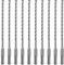 SALI 10PCS SDS Plus Rotary Hammer Drill Bit Concrete Drill Bit Kit Double Thread 4-Cutter Tungsten Carbide Tip Fully Hardened Tool for Concrete, Brick, Cement Walls,Stone 6mm x 210mm Cross Drill Bits