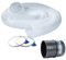 POWERTEC 10,2 cm x 3 m Staubsammelschlauch mit 2 Schlüssel-Schlauchschellen und Adapter für Tischsäge, Bandsäge, Hobel, Fugenfräse, Holzbearbeitung und Holzwerkstatt-Staubsammelsystem (70414)