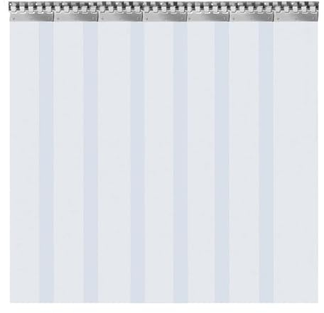 7 Stück PVC Streifenvorhang Lamellenvorhang 200cm Höhe X 105cm Breite, Standard Vorhangstreifen Transparenter Türvorhang für Industrie,Pferdestall, Kuhstall