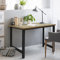 ML-Design Schreibtisch Computertisch 120x60x75 cm aus Holz, Natur-Schwarz, mit stabiles Metallgestell für Home Office Schule, einfacher Aufbau, Multifunktional - Bürotisch Arbeitstisch Laptoptisch