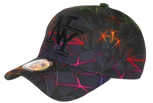 Hip Hop Honour Casquette NY Rouge et Rose Streetwear Originale Baseball Badyx - Taille Unique - Rouge
