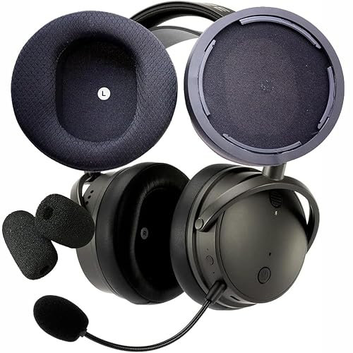 V-MOTA Ohrpolster + Mikrofon, winddichter Schwamm, kompatibel mit Audeze Maxwell/Maxwell Ayden Gaming-Headset, Ohrpolster (1 Set) (Netzgewebe)
