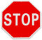 STOP Schild Stoppschild, 30 x 30 cm, Reflektierende Verkehrs Schild, Straßenwarn Schilder, Rostfreies Aluminium Schild, UV-geschützt und Wetterfest