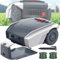 Rasaerba Robotizzato | Tagliaerba robot | Taglia Fino A 1.500 M² | Rasaerba Robotizzato Automatico-Controllo App, Pianificazione Del Percorso E Stazione Ricarica,Altezza Taglio 20-55 Mm,Grey