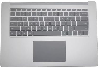 Keyboard Touchpad Replacement for Microsoft Surface Laptop 4 13.5 Inch 1951 Touchpad Palmrest Keyboard (Silver)