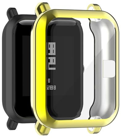 Custodia per Amazfit GTS 2 Mini, Silicone TPU Case with Protettiva per Schermo, Anti-graffio, Anti-polver, Cover per Amazfit Bip U/Bip U Pro/Bip S/Bip S Lite/Bip/Bip Lite