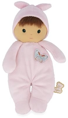 KALOO - Poupon Très Doux et Moelleux pour Bébé - Corps Souple et Tendre - Poupon en Tissu - Couleur Rose - 24cm - Lavable - Dès la Naissance - K222005