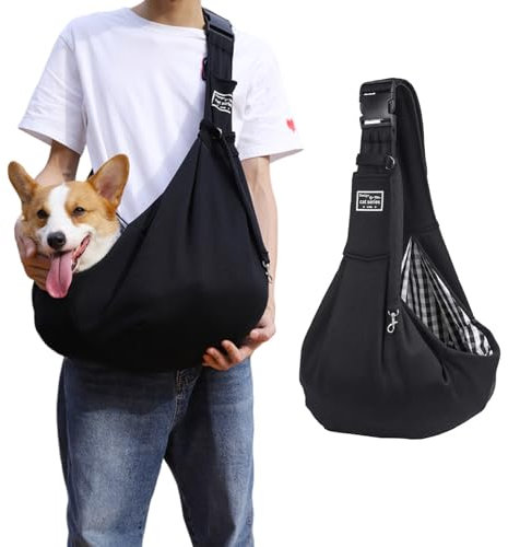 Tragetuch Hund, Hundetrage,Hunde Tasche Haustiere Bis 7.5 kg, Hunde Tragetuch, Tragetasche Hund,Verstellbar Sicherer Tragegurt Hundetragetasche, Hunde Tragetasche,für Kleine Hunde für Spaziergänge