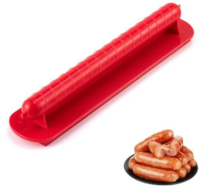 ANDARS Cortador de Perritos Calientes 29,5 × 6,4 cm con Mango | Cortador de Presentación de Hot Dogs para Cocina | Máquina de Perritos Calientes para Casa, Restaurante, Barbacoa, Salchichas de Curry