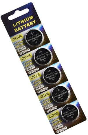 HAISENG 5pcs CR2450 3V Lithium Knopfzellen Batterien Coin Cell Für Uhren Temperatursensoren Wasserflaschen Fernbedienung