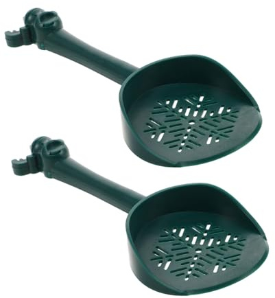 SEWOART 2pcs Hamster Sand Bath Scoop Ergonomic Cleaning Tool for Small Pets for Gerbils Mice and Hedgehogs Durable and Compact Design for Urine and Bath Sand