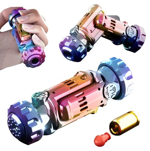 3T6B Juguete antiestrés de aleación, Juguetes deslizantes EDC con Pelotas Blandas y Conchas, Se Puede Girar y Plegar, Alivian el estrés y la ansiedad, Regalos para Familiares y Amigos (Colorido)